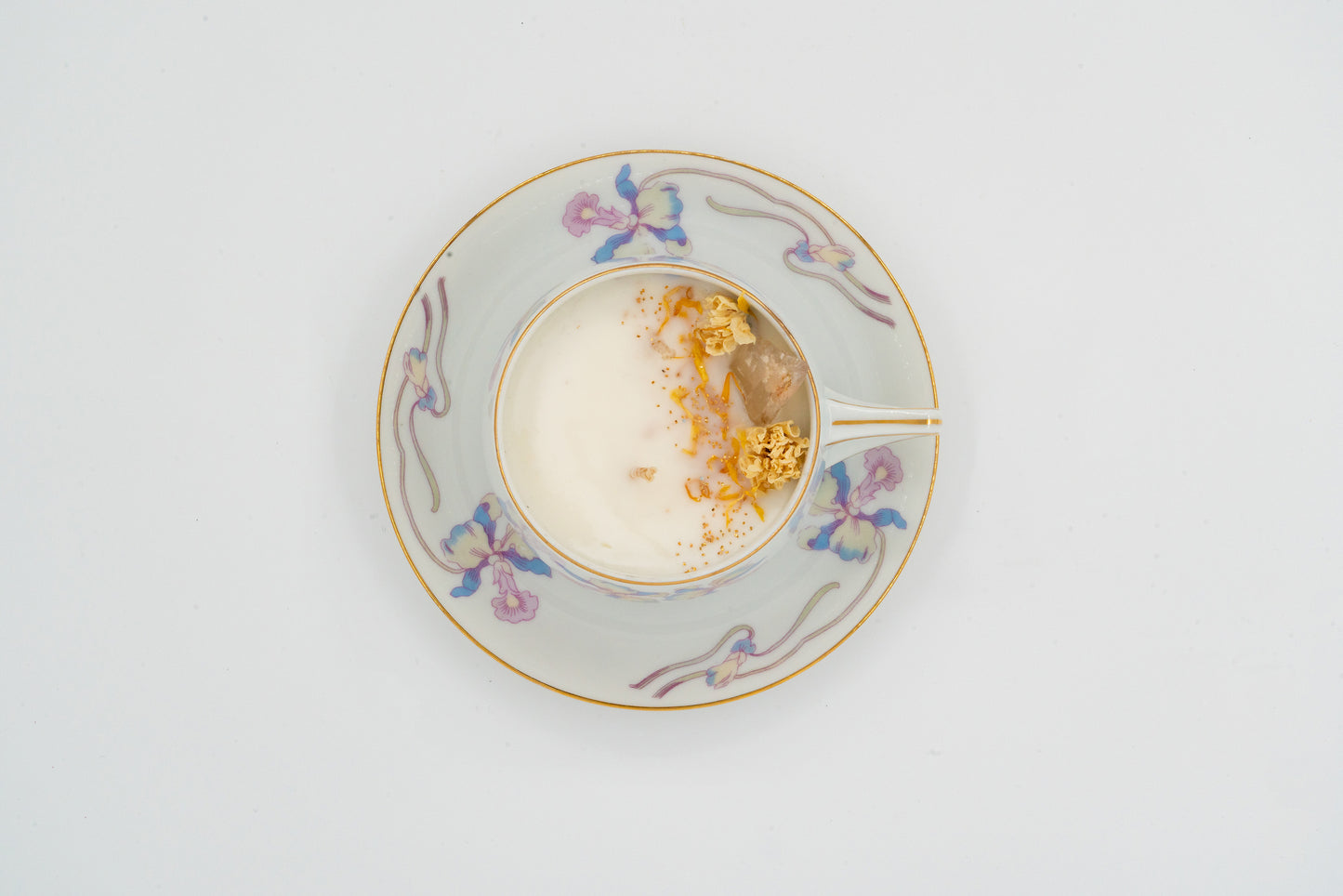 Iris Moonstone Ceramic Cup & Saucer